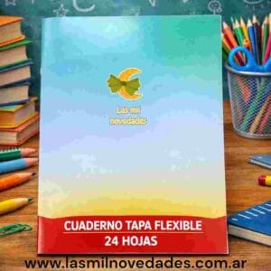 CUADERNO TAPA BLANDA FLEX x 24 hojas