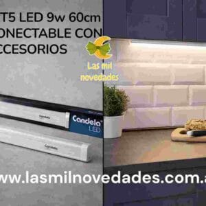 LISTON T5 LED 9 W 60 cms interconectable con accesorios - Imagen 1