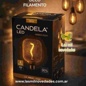 FOCO LAMPARA **BLACK MESH** DECO FILAMENTO - Imagen 1