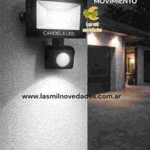 REFLECTOR **CON SENSOR 50 watts** Blanco detecta movimiento - Imagen 1