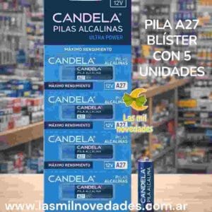 PILA A27 BLISTER con 5 UNIDADES - Imagen 1