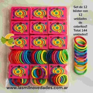 PAQUETE COLEROS COLITAS (12 blisters con varios coleros)