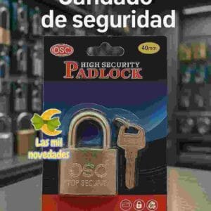 CANDADO DE ACERO 40MM PADLOCK