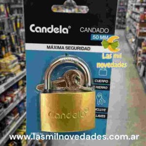 CANDADO 50mm BRONCE Candela - Imagen 2