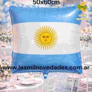 GLOBO BANDERA DE ARGENTINA 50 x 60 cms - Imagen 1