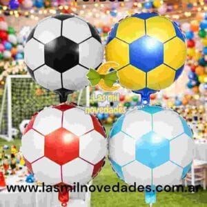 GLOBO 18" FORMA EQUIPO DE FUTBOL O PELOTA x 1 - Imagen 1