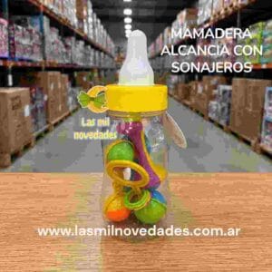 MAMADERA ALCANCIA CON SONAJEROS - Imagen 1