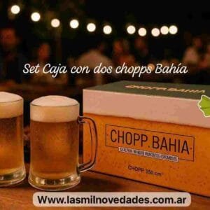 SET DE **2 CHOPP BAHIA O SANTA FE EN CAJA** DURAX - Imagen 1