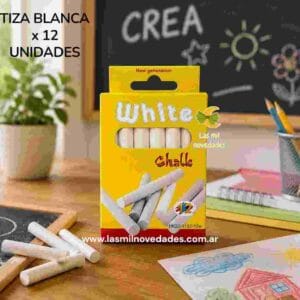 TIZA BLANCA x 12 unidades - Imagen 1