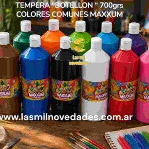 TEMPERA ¨BOTELLON¨ 700 grs *colores comunes* MAXXUM