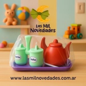 SET DE MATE O TE CON BANDEJA DE JUGUETE Wawi