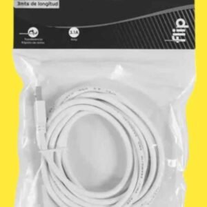 CABLE USB ONLY FLIP FICHA C 3.1 BLANCO 3MT MOD 72