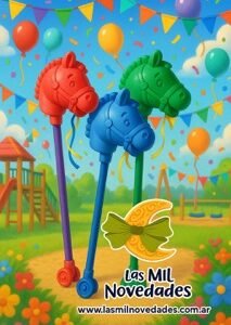 CABEZA DE CABALLO CON PALITO, variedad de colores, Wawi