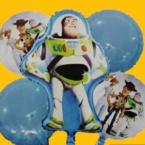 GLOBO 5 PIEZAS "TOY STORY" Globo principal 70 cms aprox y 4 de 45 cms aprox - Imagen 1