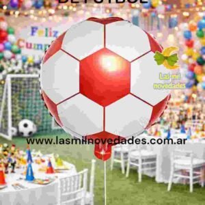 GLOBO "PELOTA DE FUTBOL" 10 pulgadas 20 cms aprox