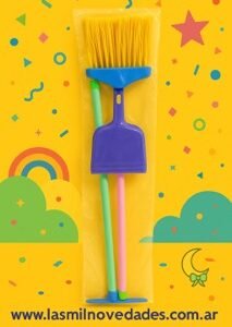 SET DE LIMPIEZA PLASTICO ESCOBA PALA Y SECADOR Wawi