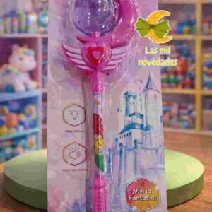 OFERTA!!!!! VARITA ¨ALTA¨ CETRO CON LUZ Y SONIDO MAGIC MANA princesas - Imagen 3