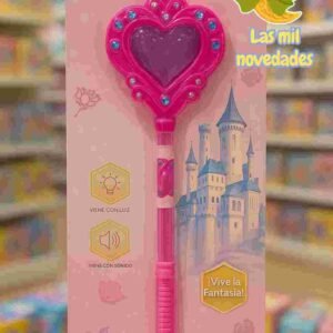 OFERTA!!!!! VARITA ¨ALTA¨ CETRO CON LUZ Y SONIDO MAGIC MANA princesas - Imagen 2