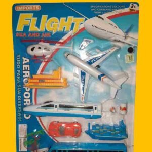 SET AEROPUERTO HELIPUERTO 9 PIEZAS EN BLISTER