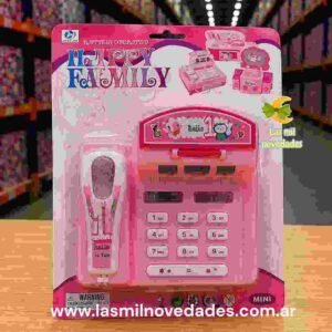 CAJA REGISTRADORA HAPPY FAMILY EN BLISTER CON LUZ Y SONIDO