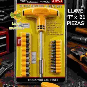 LLAVE "T" X 21 PIEZAS