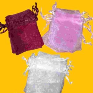 BOLSITA DE ORGANZA "Pequeña" 9*7 cms variedad de colores