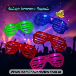 ANTEOJO x 1 **RAYADO** LED LUMINOSO - Imagen 1