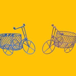 BICI BICICLETA DE METAL ADORNO DISEÑO - Imagen 2