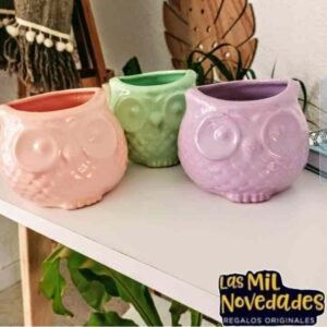 MACETA CERAMICA modelo LECHUZA o CACTUS - Imagen 1
