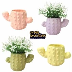 MACETA CERAMICA modelo LECHUZA o CACTUS - Imagen 2