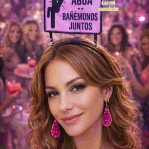 VINCHA ¨AHORRA AGUA BAÑEMONOS JUNTOS¨ - Imagen 1