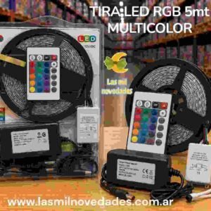 TIRA LED  RGB 5mt MULTICOLOR 5050