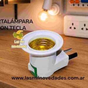 PORTALAMPARAS CON TECLA