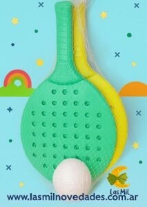 SET DE PALETAS CON PELOTA PADLE Wawi