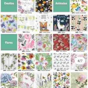 LAMINA DECOUPAGE CHICA 31 x 31 cms variedad de diseños