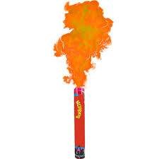 BENGALA DE HUMO "COLOR NARANJA"