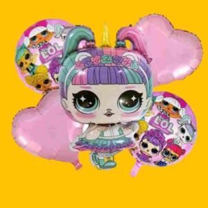 GLOBO 5 PIEZAS "CRY BABIE CRI BABY" Globo principal 70 cms aprox y 4 de 45 cms aprox - Imagen 1