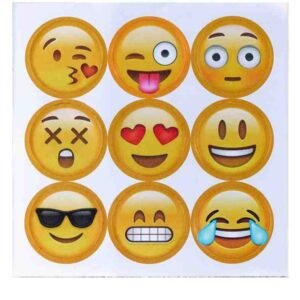STICKER CON LUZ EMOJI VARIEDAD DE DISEÑOS
