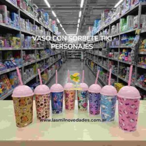 VASO CON SORBETE TIKI **PERSONAJES** Wawi - Imagen 2