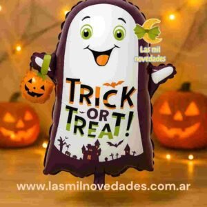 GLOBO FANTASMA DULCE O TRUCO o TRICK OR TREAT - Imagen 1