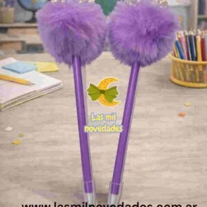 LAPICERA POMPOM PELUCHE - Imagen 1