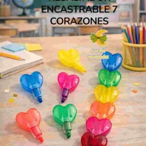 RESALTADOR ENCASTRABLE 7 CORAZONES
