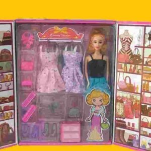 VESTIDOR CON MUÑECA EN CAJA DE LUJO