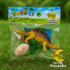 DINOSAURIO x 1 CON HUEVO EN BOLSA - Imagen 1