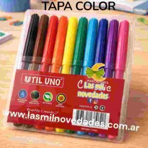 FIBRA COLOR PEN x 12 TAPA "COLOR" - Imagen 1
