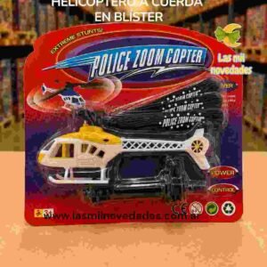 HELICOPTERO A CUERDA **EN BLISTER** - Imagen 1