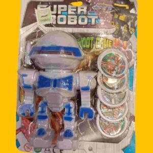 ROBOT LANZATAZOS LANZADISCOS EN BLISTER - Imagen 1