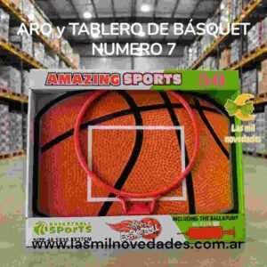 ARO Y TABLERO DE BASQUET *NUM 7*