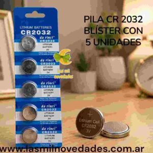 PILA CR2032 BLISTER con 5 UNIDADES