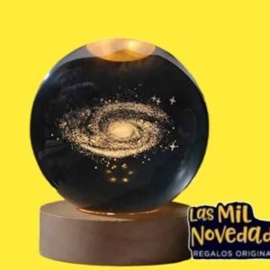 LAMPARA ESFERA CRISTAL 3D - Imagen 1